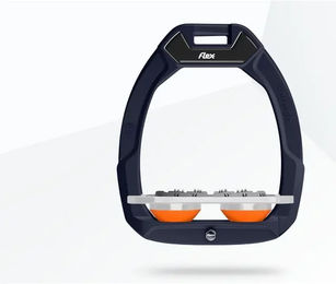 Flex-On Safe-On Sicherheitssteigbügel Flach Ultra Grip Braun Grau Orange – Bild 1 von 1