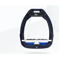 Produktbild von Flex-On Safe-On Sicherheitssteigbügel Flach Ultra Grip für Pferde Braun Weiß Blau