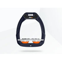 Produktbild von Flex-On Safe-On Sicherheitssteigbügel Flach Ultra Grip für Pferde in Grün Grau Orange