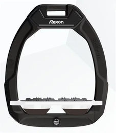 Flex-On Safe-On Sicherheitssteigbügel flach Ultra Grip für Pferde in Schwarz Weiß oder Braun – Bild 1 von 1