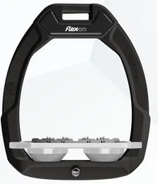 Flex-On Safe-On Sicherheitssteigbügel Flach Ultra Grip Schwarz Grau – Bild 1 von 1