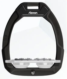 Flex-On Safe-On Sicherheitssteigbügel Flach Ultra Grip Schwarz Grau Weiß – Bild 1 von 1