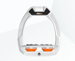 Flex-On Safe-On Sicherheitssteigbügel Flach Ultra Grip Weiß Grau Orange – Bild 1 von 1