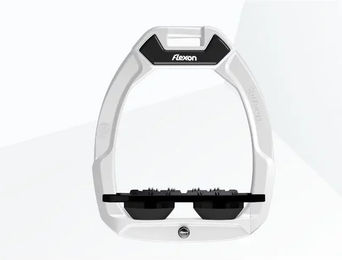 Flex-On Safe-On Sicherheitssteigbügel Flach Ultra Grip Weiß Schwarz – Bild 1 von 1