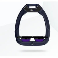 Produktbild von Flex-On Safe-On Sicherheitssteigbügel Flat Grip Aluminium Schwarz Violett