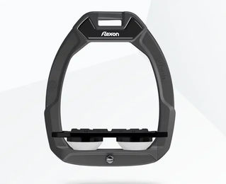 Flex-On Safe-On Sicherheitssteigbügel Flat Grip Anthrazit Schwarz Weiß – Bild 1 von 1