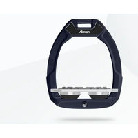 Produktbild von Flex-On Safe-On Sicherheitssteigbügel Flat Grip aus Aluminium in Grau/Schwarz für Pferde