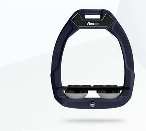 Flex-On Safe-On Sicherheitssteigbügel Flat Grip Blau Schwarz Grau – Bild 1 von 1