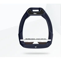Produktbild von Flex-On Safe-On Sicherheitssteigbügel Flat Grip Blau Weiß Braun für Pferde