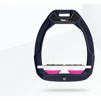 Produktbild von Flex-On Safe-On Sicherheitssteigbügel Flat Grip Blau Weiß Rosa für Pferde