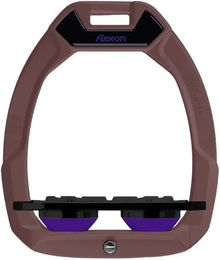 Flex-On Safe-On Sicherheitssteigbügel Flat Grip Braun Schwarz Violett – Bild 1 von 1