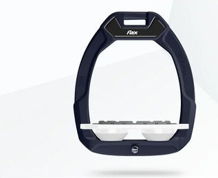 Flex-On Safe-On Sicherheitssteigbügel Flat Grip Braun Weiß – Bild 1 von 1