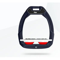 Produktbild von Flex-On Safe-On Sicherheitssteigbügel Flat Grip Braun Weiß Rot für Pferde