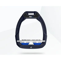 Produktbild von Flex-On Safe-On Sicherheitssteigbügel Flat Grip für Pferde in Grün/Grau/Blau