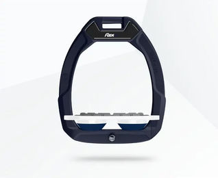Flex-On Safe-On Sicherheitssteigbügel Flat Grip Grün Grau Marine für Pferde – Bild 1 von 1