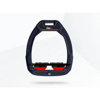 Produktbild von Flex-On Safe-On Sicherheitssteigbügel Flat Grip Grün Schwarz Rot für Pferde