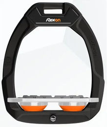 Flex-On Safe-On Sicherheitssteigbügel Flat Grip Schwarz Grau Orange – Bild 1 von 1