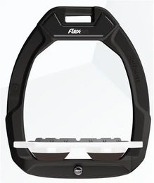 Flex-On Safe-On Sicherheitssteigbügel Flat Grip Schwarz Weiß Braun – Bild 1 von 1