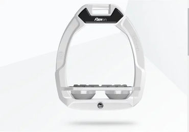 Flex-On Safe-On Sicherheitssteigbügel Flat Grip Weiß Grau – Bild 1 von 1