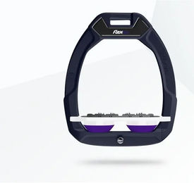 Flex-On Safe-On Sicherheitssteigbügel Flat Ultra Grip Aluminium Weiß Violett – Bild 1 von 1