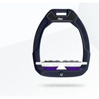 Produktbild von Flex-On Safe-On Sicherheitssteigbügel Flat Ultra Grip Aluminium Weiß Violett