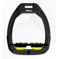Produktbild von Flex-On Safe-On Sicherheitssteigbügel Flat Ultra Grip Schwarz/Schwarz/Gold
