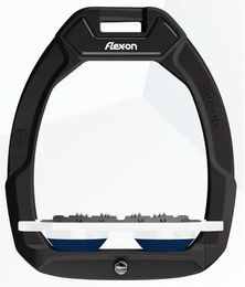 Flex-On Safe-On Sicherheitssteigbügel Flat Ultra Grip Schwarz Weiß Marin – Bild 1 von 1