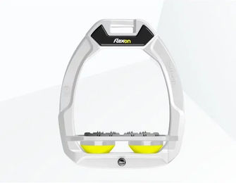 Flex-On Safe-On Sicherheitssteigbügel Flat Ultra Grip Weiß Grau Gelb – Bild 1 von 1