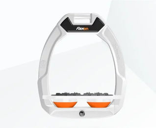Flex-On Safe-On Sicherheitssteigbügel Flat Ultra Grip Weiß-Weiß-Orange – Bild 1 von 1