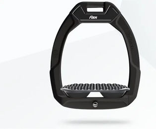 Flex-On Safe-On Sicherheitssteigbügel für den Pferdesport Endurance Schwarz Grau Schwarz – Bild 1 von 1