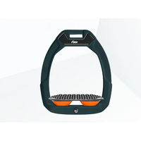Produktbild von Flex-On Safe-On Sicherheitssteigbügel für den Pferdesport in Grün Grau Orange
