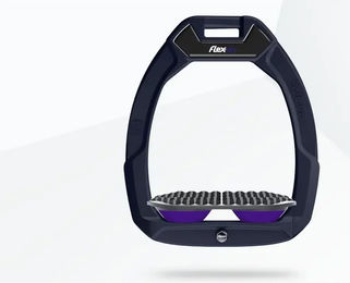 Flex-On Safe-On Sicherheitssteigbügel für den Reitsport Endurance aus Aluminium in Grau/Lila – Bild 1 von 1