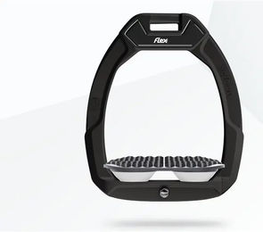 Flex-On Safe-On Sicherheitssteigbügel für Endurance Reitbedarf Schwarz Grau Weiß – Bild 1 von 1