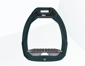 Flex-On Safe-On Sicherheitssteigbügel für Endurance Reiten Grün/Grau – Bild 1 von 1