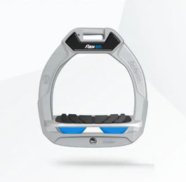 Flex-On Safe-On Sicherheitssteigbügel für Kinder aus Aluminium in Grau/Blau – Bild 1 von 1