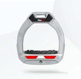 Flex-On Safe-On Sicherheitssteigbügel für Kinder aus Aluminium in Grau/Rot – Bild 1 von 1