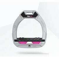 Produktbild von Flex-On Safe-On Sicherheitssteigbügel für Kinder aus Aluminium in Schwarz/Rosa