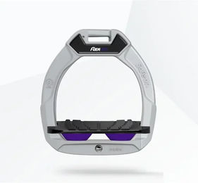 Flex-On Safe-On Sicherheitssteigbügel für Kinder aus Aluminium in Schwarz-Violett – Bild 1 von 1