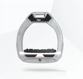 Flex-On Safe-On Sicherheitssteigbügel für Kinder aus Aluminium in Weiß/Braun – Bild 1 von 1