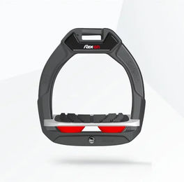 Flex-On Safe-On Sicherheitssteigbügel für Kinder in Anthrazit Grau Rot mit Grip-Funktion – Bild 1 von 1