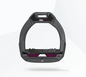 Flex-On Safe-On Sicherheitssteigbügel für Kinder in Anthrazit Schwarz Pflaume mit Neigung und Grip – Bild 1 von 1