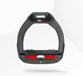 Flex-On Safe-On Sicherheitssteigbügel für Kinder in Anthrazit Schwarz Rot mit Grip und Neigung – Bild 1 von 1