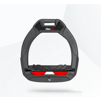 Produktbild von Flex-On Safe-On Sicherheitssteigbügel für Kinder in Anthrazit Schwarz Rot mit Grip und Neigung