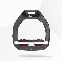 Flex-On Safe-On Sicherheitssteigbügel für Kinder in Anthrazit Weiß Pflaume mit Grip-Funktion – Bild 1 von 1
