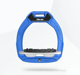 Flex-On Safe-On Sicherheitssteigbügel für Kinder in Blau Grau Weiß mit Grip – Bild 1 von 1