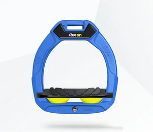 Flex-On Safe-On Sicherheitssteigbügel für Kinder in Blau Schwarz Gelb – Bild 1 von 1