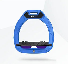 Flex-On Safe-On Sicherheitssteigbügel für Kinder in Blau Schwarz Violett mit Grip – Bild 1 von 1