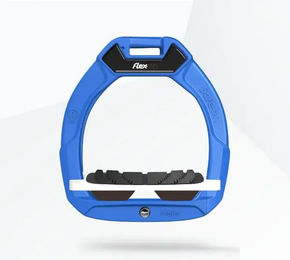 Flex-On Safe-On Sicherheitssteigbügel für Kinder in Blau Weiß Braun mit Grip – Bild 1 von 1