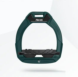Flex-On Safe-On Sicherheitssteigbügel für Kinder in Grün/Schwarz mit Grip – Bild 1 von 1