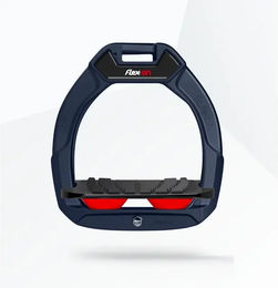 Flex-On Safe-On Sicherheitssteigbügel für Kinder in Marine Schwarz Rot mit Neigung und Grip – Bild 1 von 1